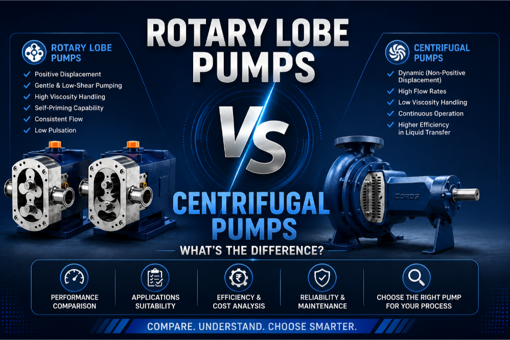 Rotary Lobe vs Centrifugal Pumps